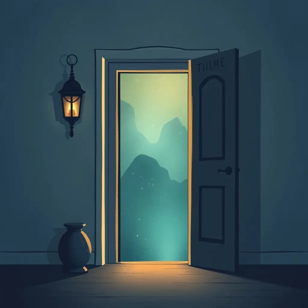 Dream illustration: Door opens to other time