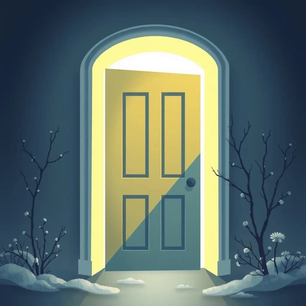 Dream illustration: Door That Leads to a Different Season