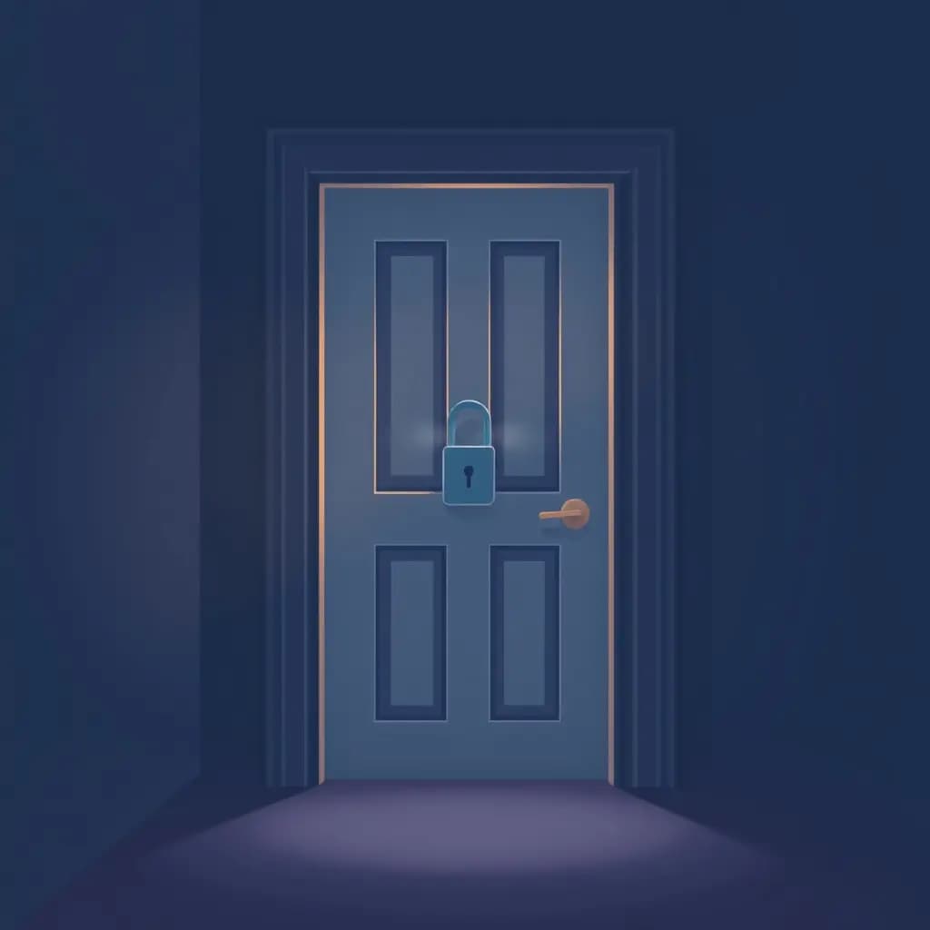 Dream illustration: Door unlocked when returning