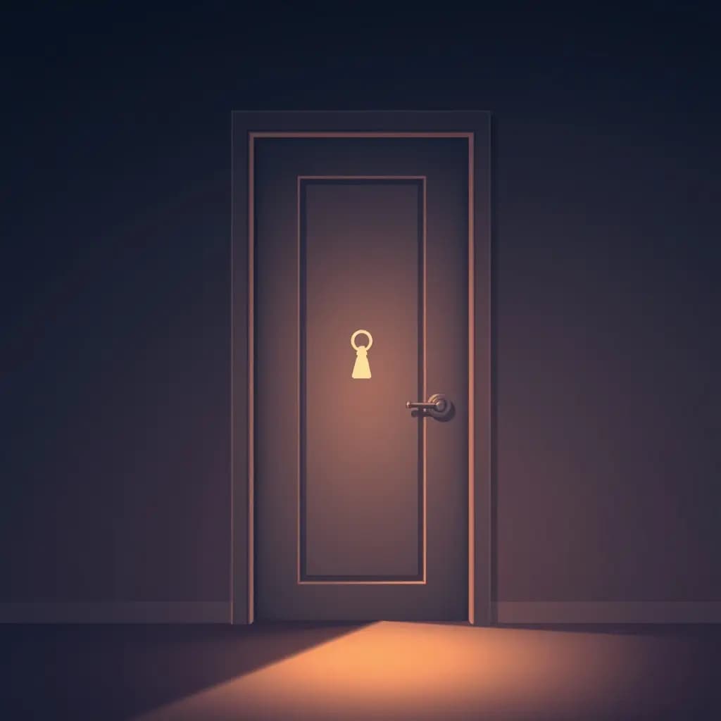 Dream illustration: Door without keyhole