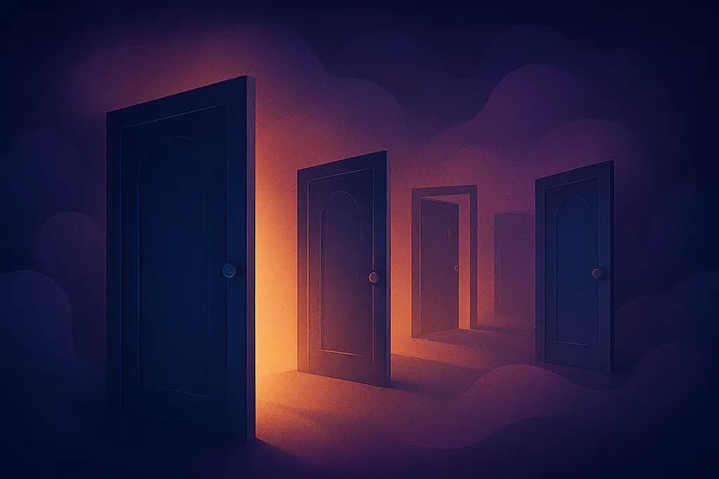 Dream illustration: Doors multiplying