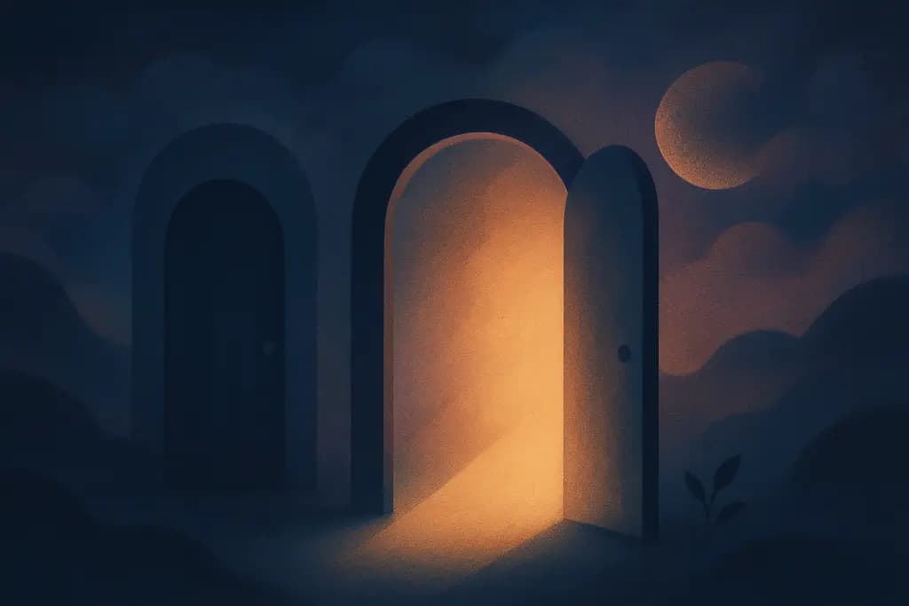 Dream illustration: Doors that vanish