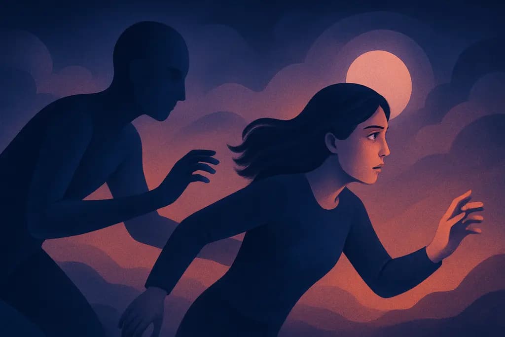 Dream illustration: doppelganger chasing me dream