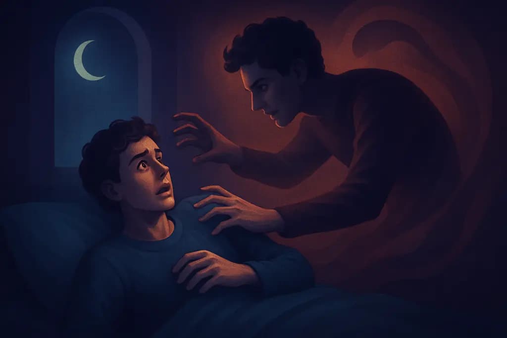 Dream illustration: doppelgänger attacking me dream
