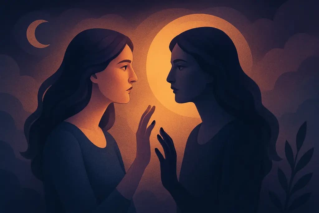Dream illustration: Doppelgänger or seeing your double