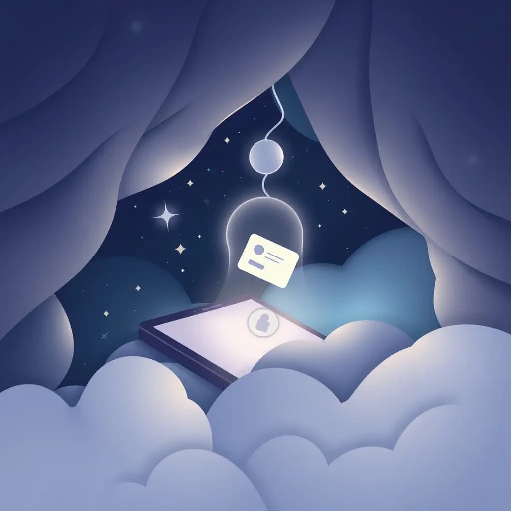 Dream illustration: Downloaded app hides data