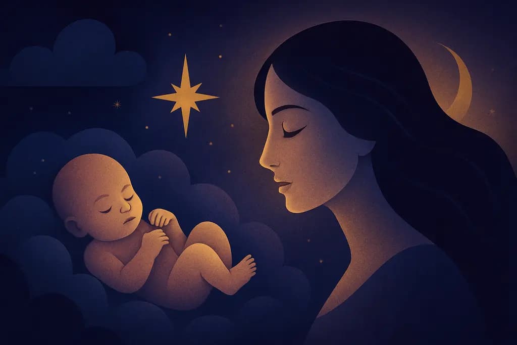 Dream illustration: dream about a baby meaning