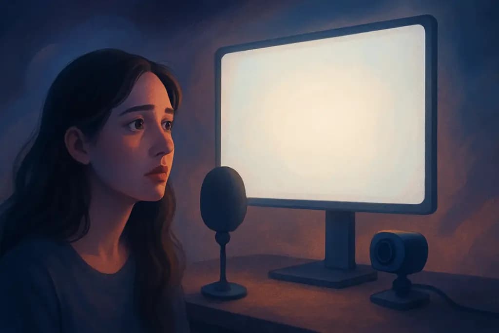 Dream illustration: dream about a white live stream background