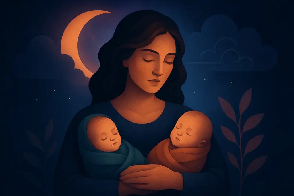 Dream illustration: dream about adopting twins