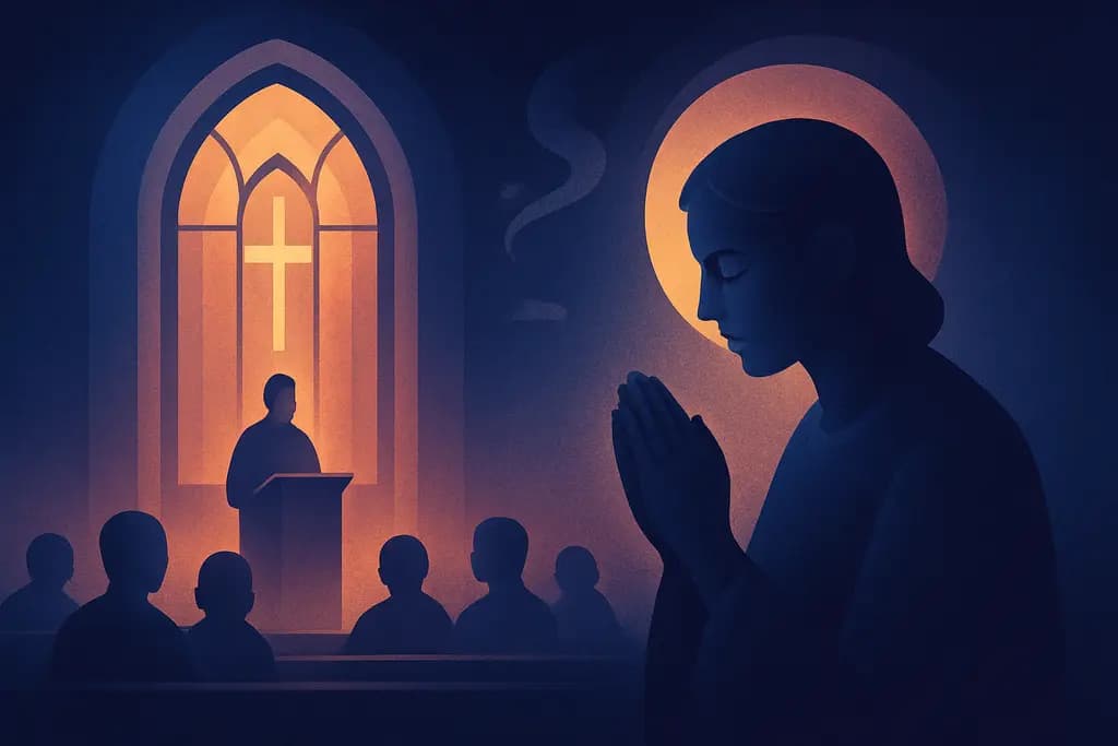 Dream illustration: dream about attending a church service meaning
