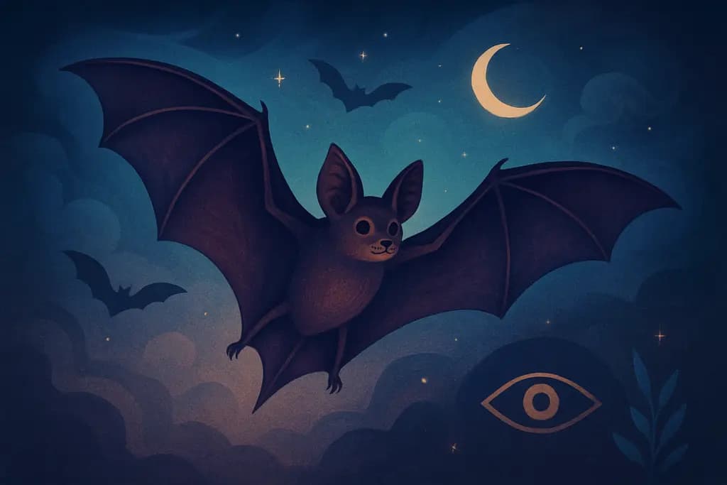 Dream illustration: Dream about bats