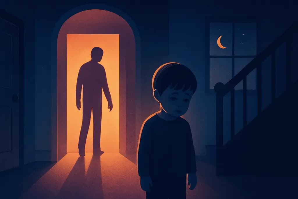 Dream illustration: dream about being abandoned as a child in my childhood home