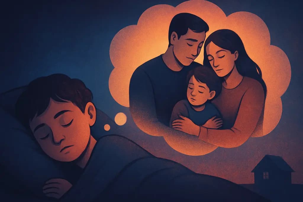 Dream illustration: dream about being adopted by strangers