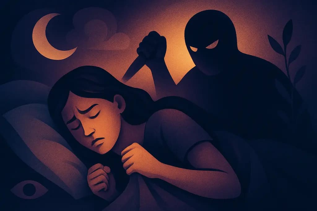 Dream illustration: dream about being attacked