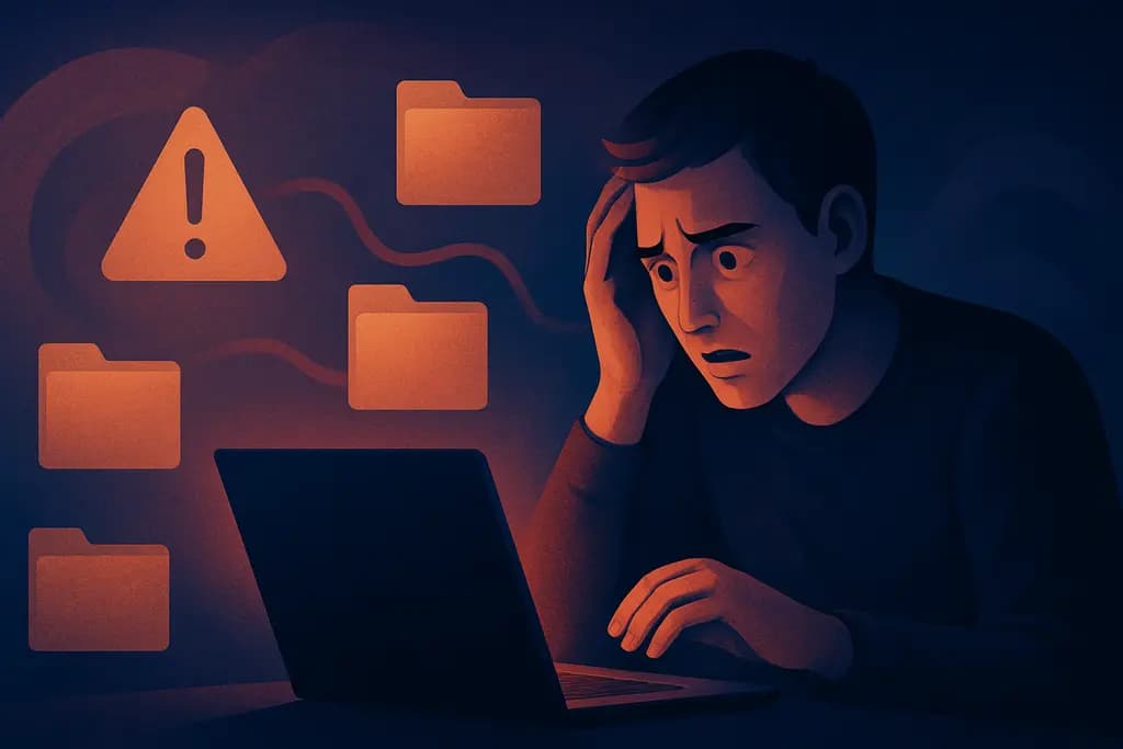 Dream illustration: dream about being hacked and losing all my files