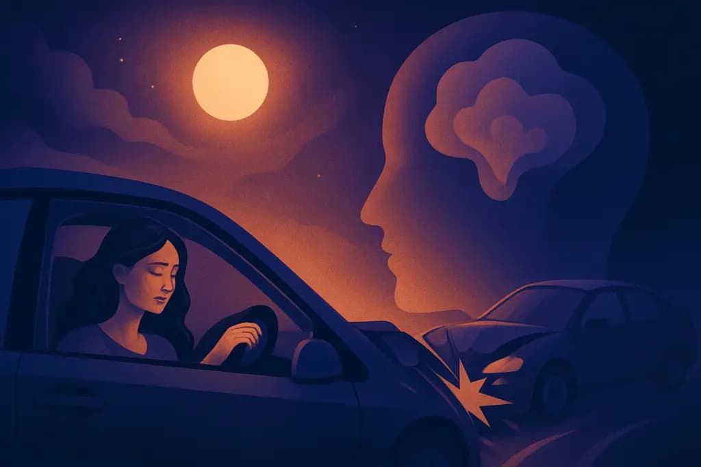 Dream illustration: dream about being in a car accident