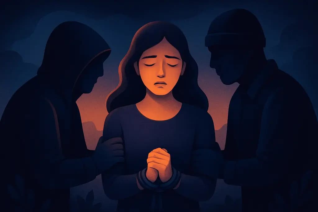 Dream illustration: dream about being kidnapped by two people