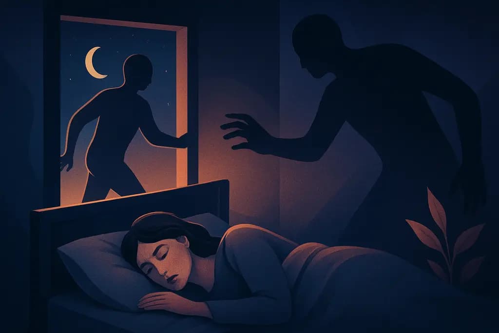 Dream illustration: dream about being kidnapped from my bed