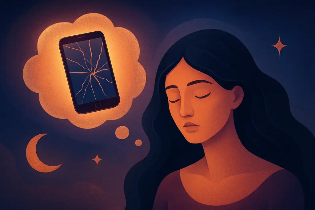 Dream illustration: dream about broken phone screen