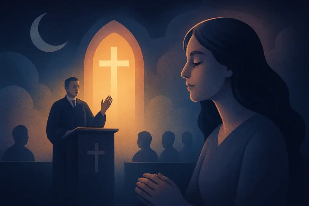 Dream illustration: dream about church service meaning