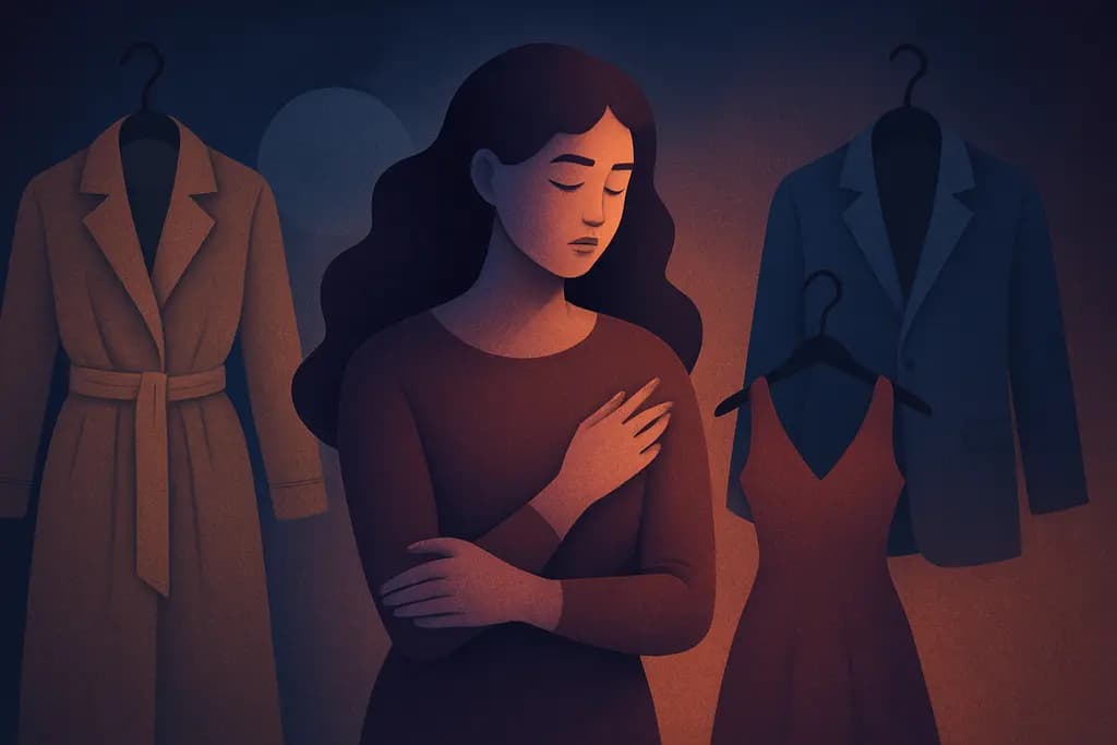 Dream illustration: dream about clothes that keep changing style