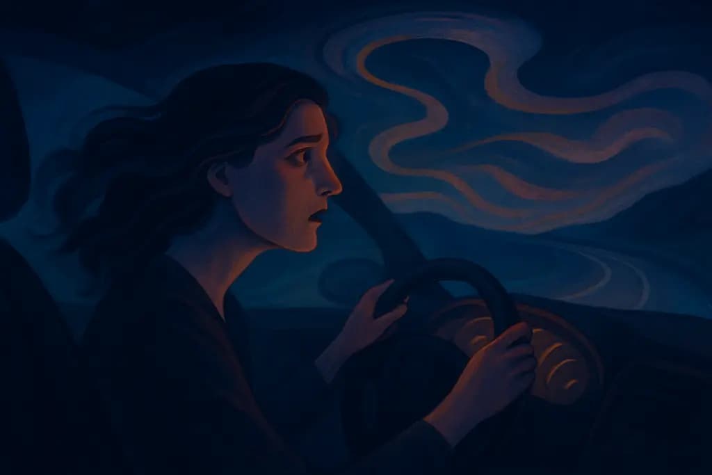 Dream illustration: dream about driving out of control dream meaning