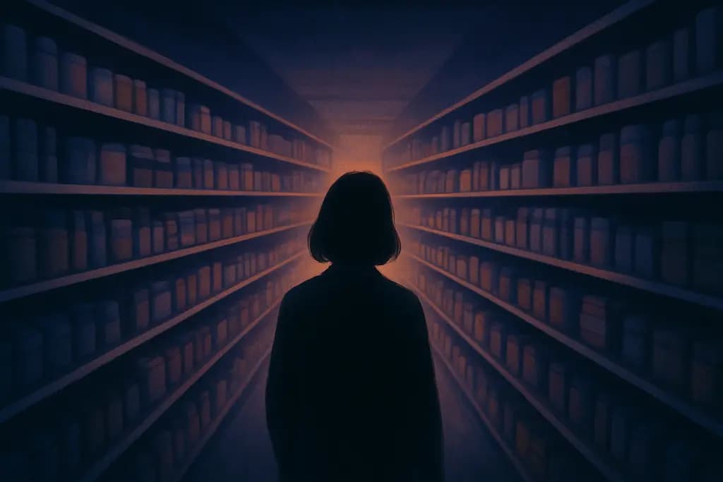 Dream illustration: Dream about endless supermarket aisles