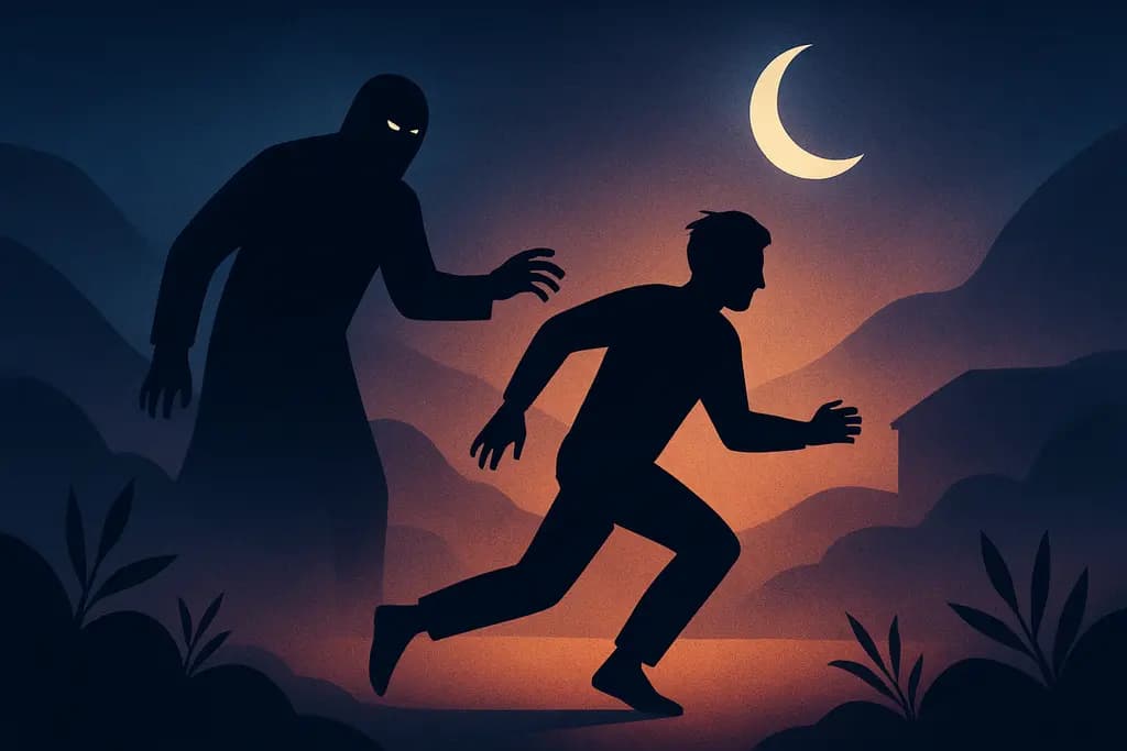 Dream illustration: dream about Escaping Danger