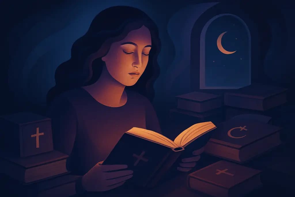 Dream illustration: dream about finding many holy books