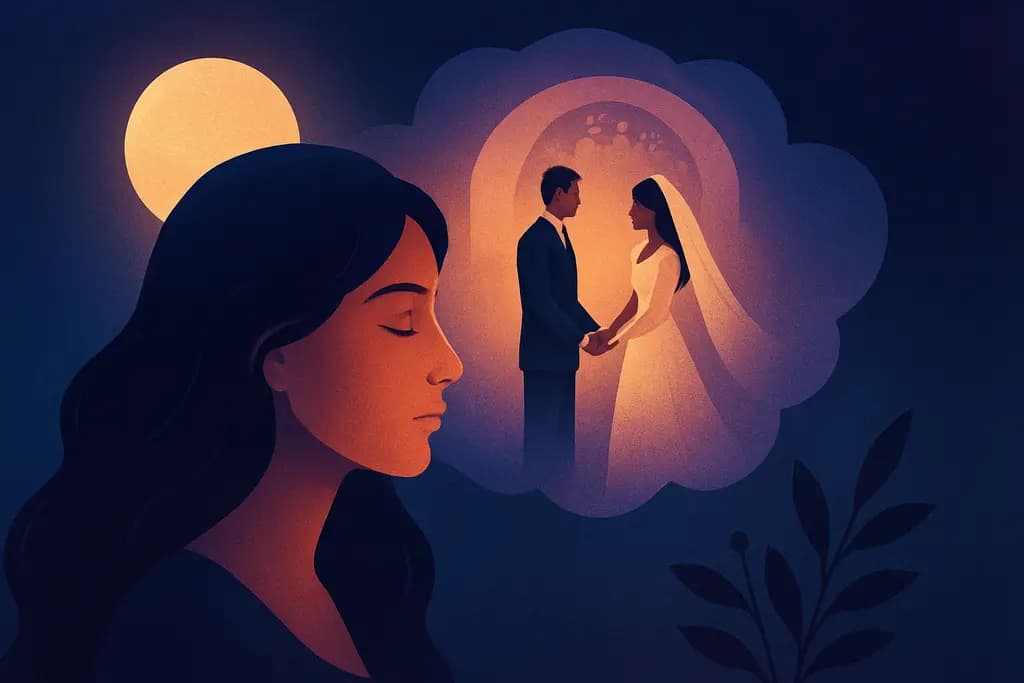 Dream illustration: dream about getting married