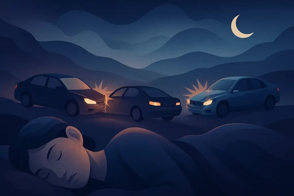 Dream illustration: dream about many car accidents
