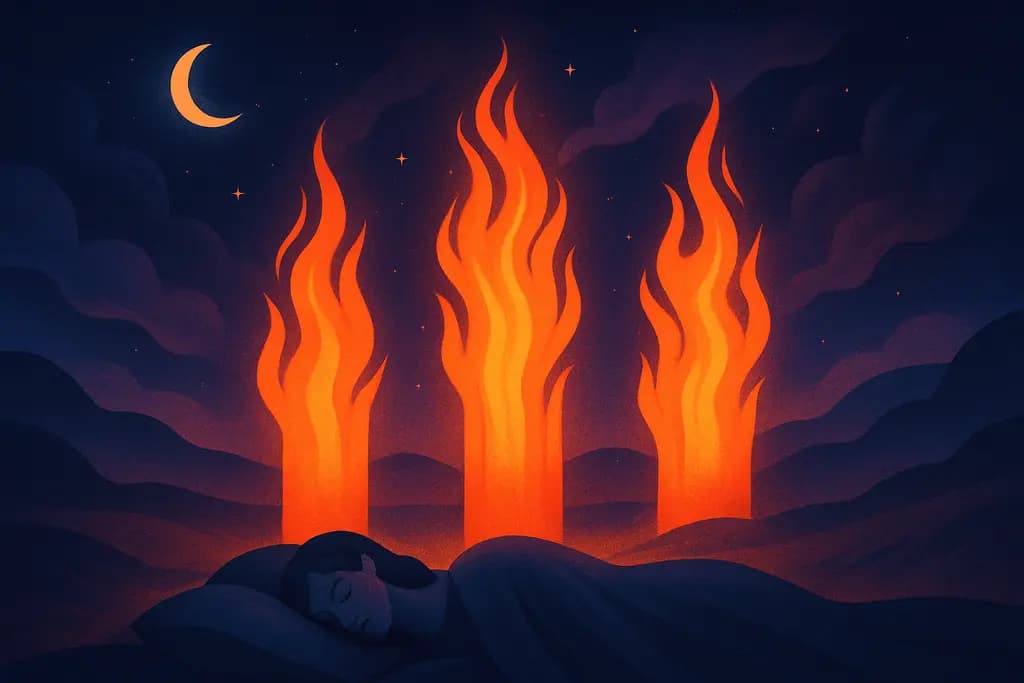 Dream illustration: dream about pillars of fire