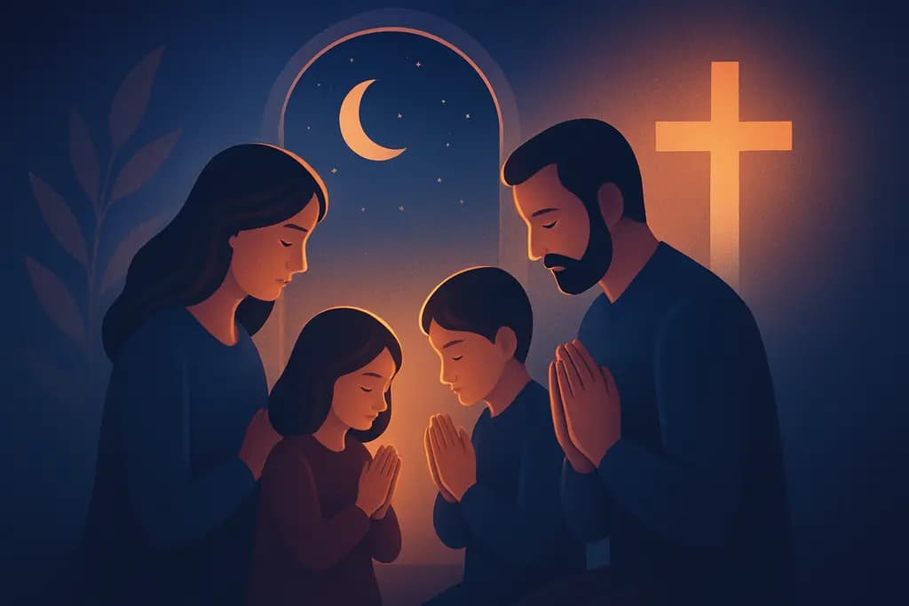 Dream illustration: dream about praying with family