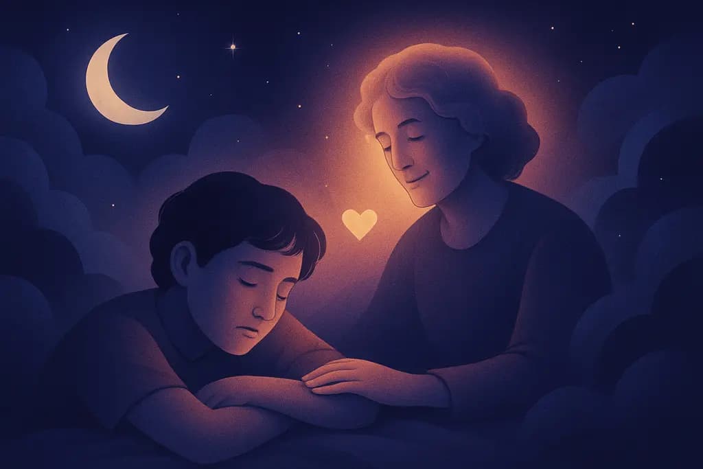 Dream illustration: dream about reuniting with a deceased loved one