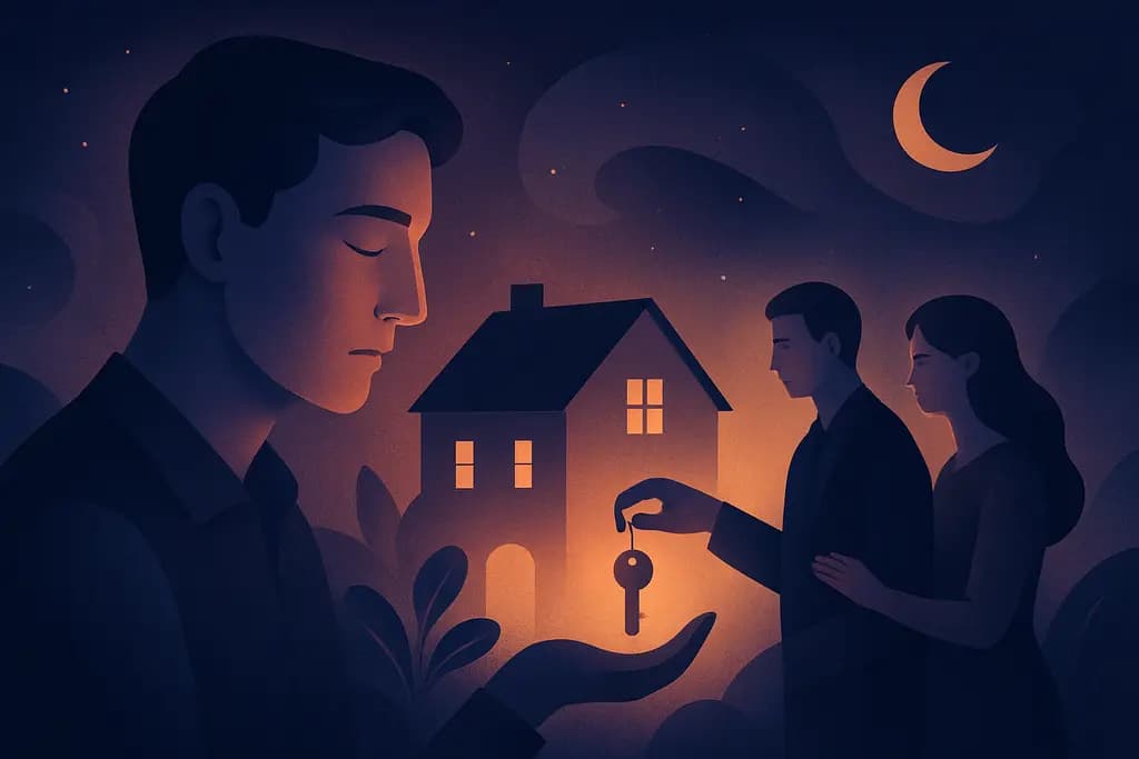 Dream illustration: dream about selling your house to strangers