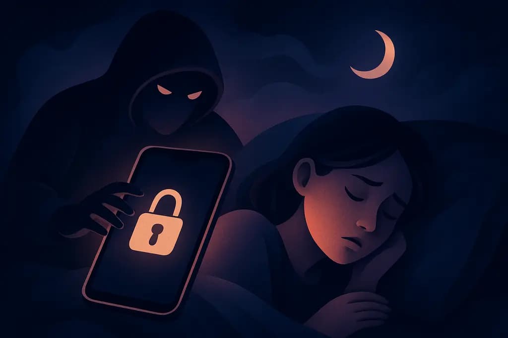 Dream illustration: dream about someone hacking my phone