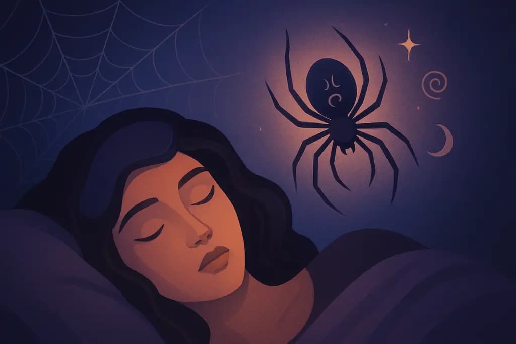 Dream illustration: Dream about spiders