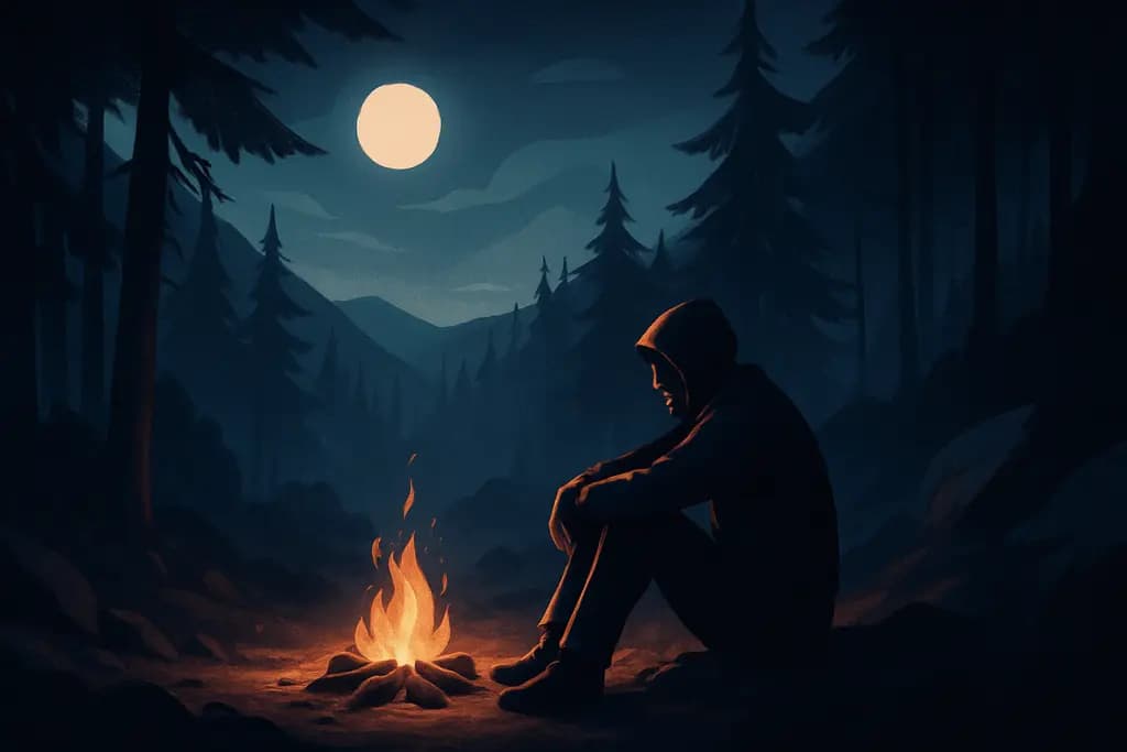 Dream illustration: dream about survival in the wilderness