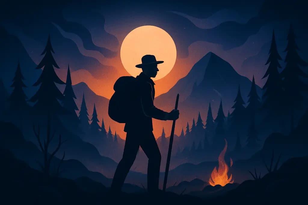 Dream illustration: dream about surviving in the wilderness