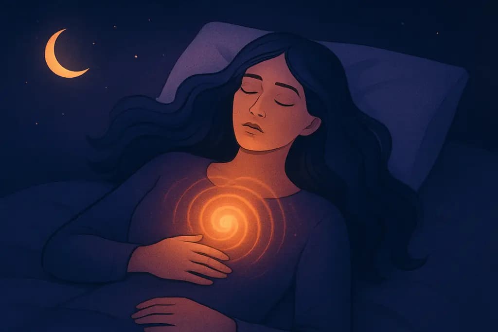 Dream illustration: dream about unseen pressure on your chest while sleeping