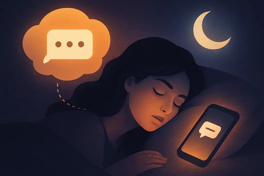 Dream illustration: dream about unsent text messages meaning