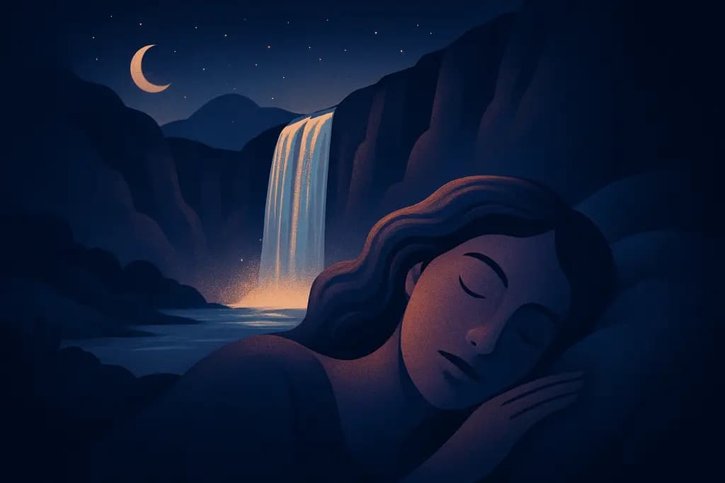 Dream illustration: dream about waterfalls