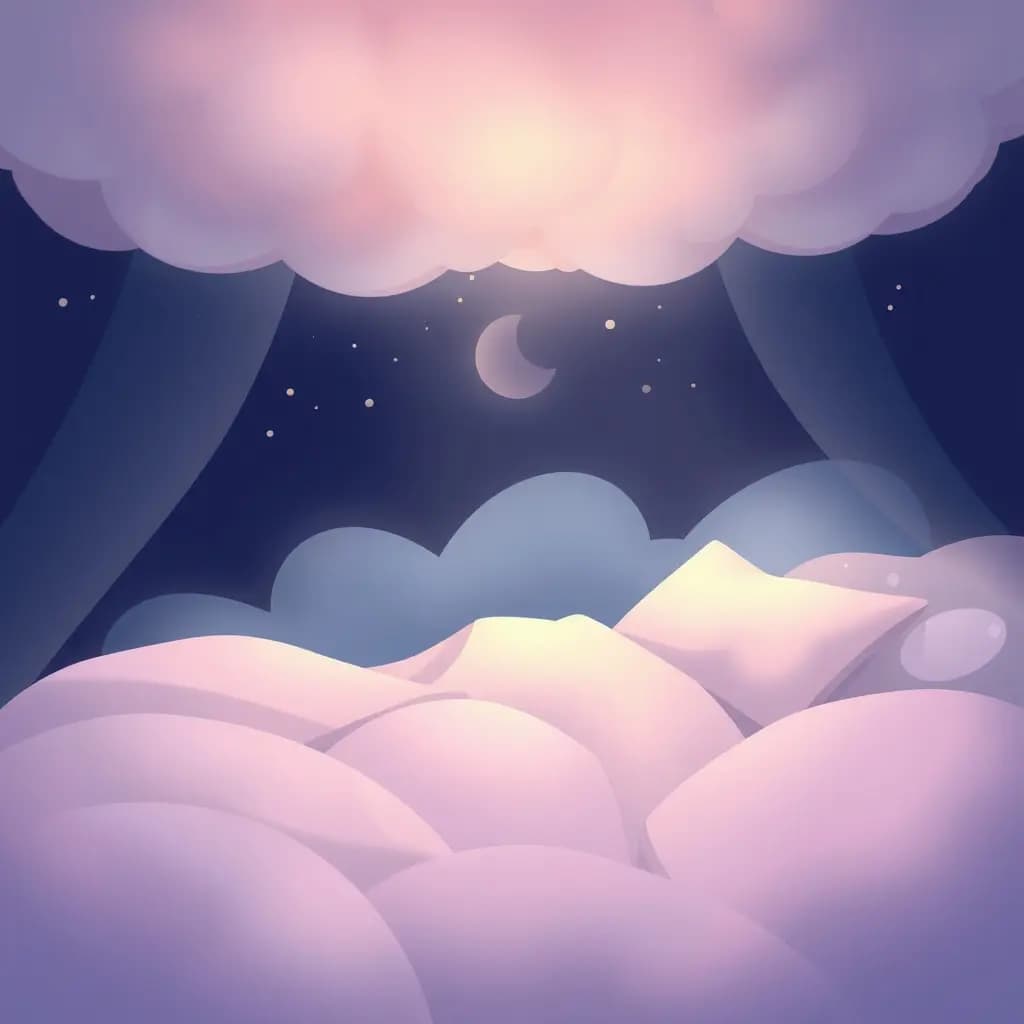 Dream illustration: Dream in pastel hues