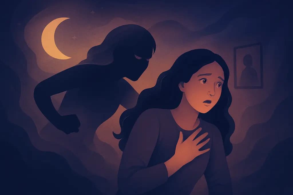 Dream illustration: dream of a secret family member attacking me