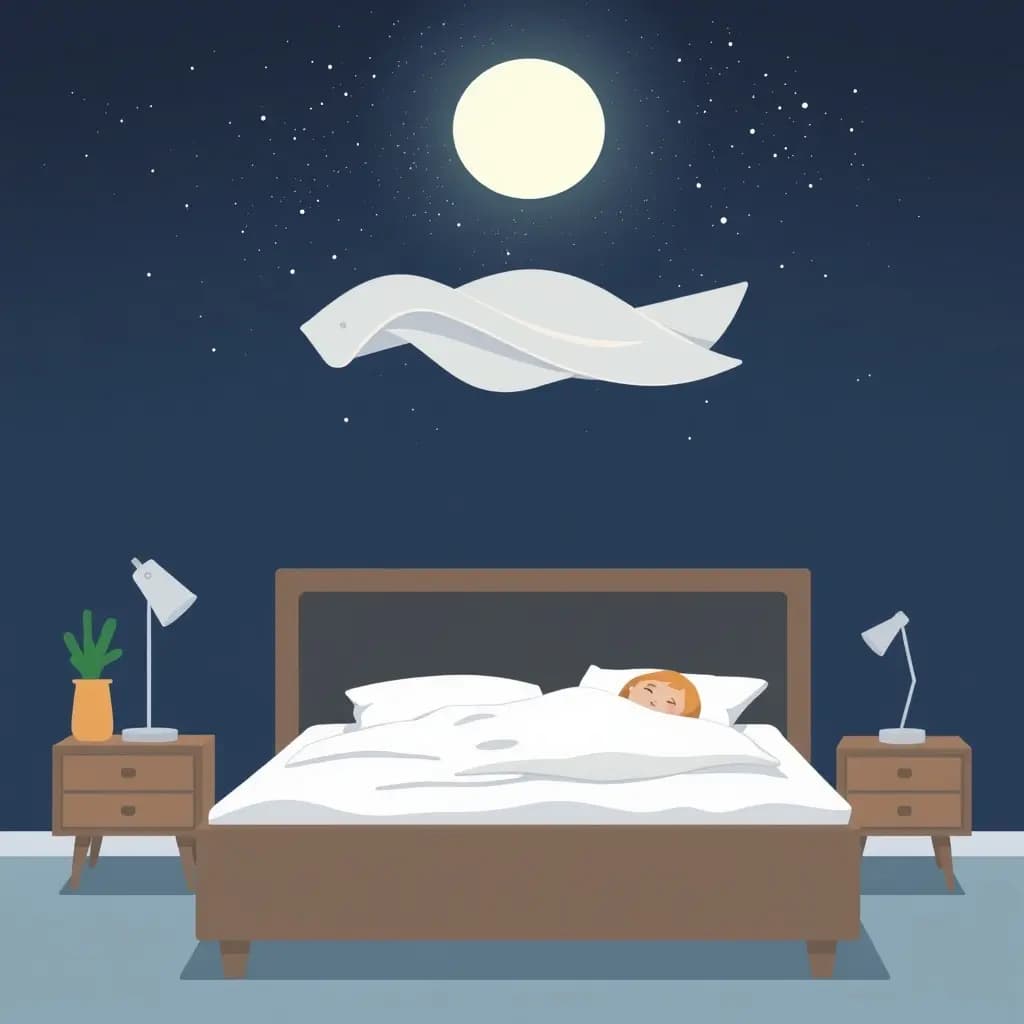 Dream illustration: Dream of Floating Above Your Bed