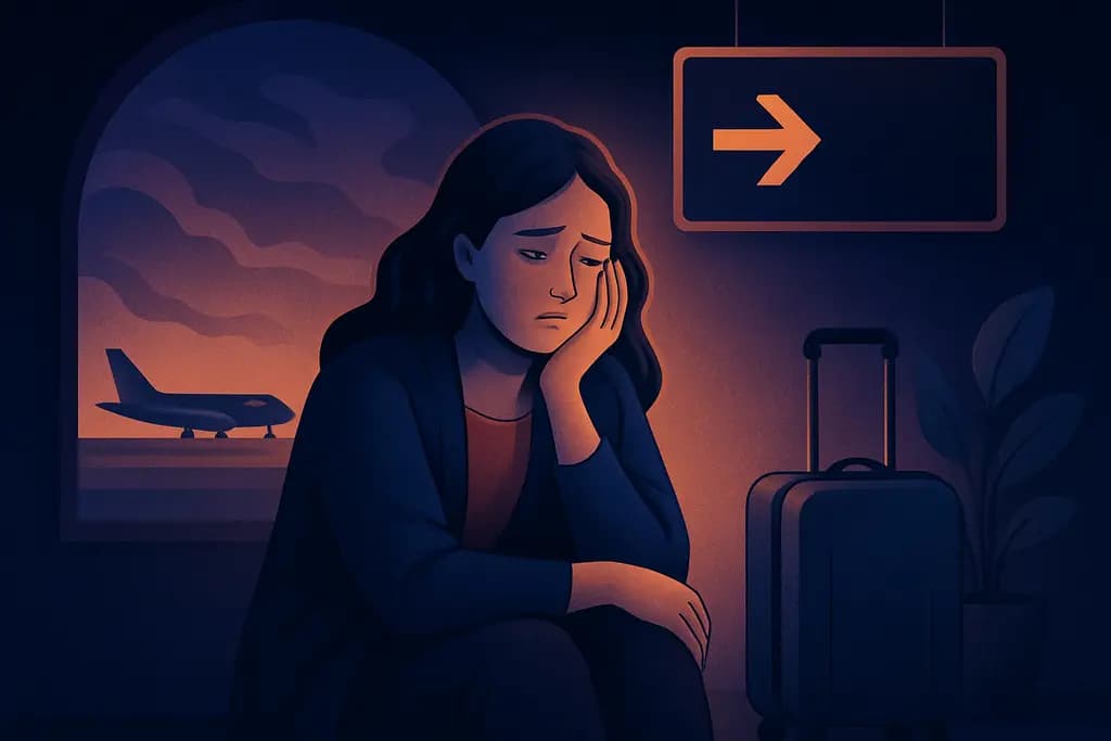 Dream illustration: Missing Flight