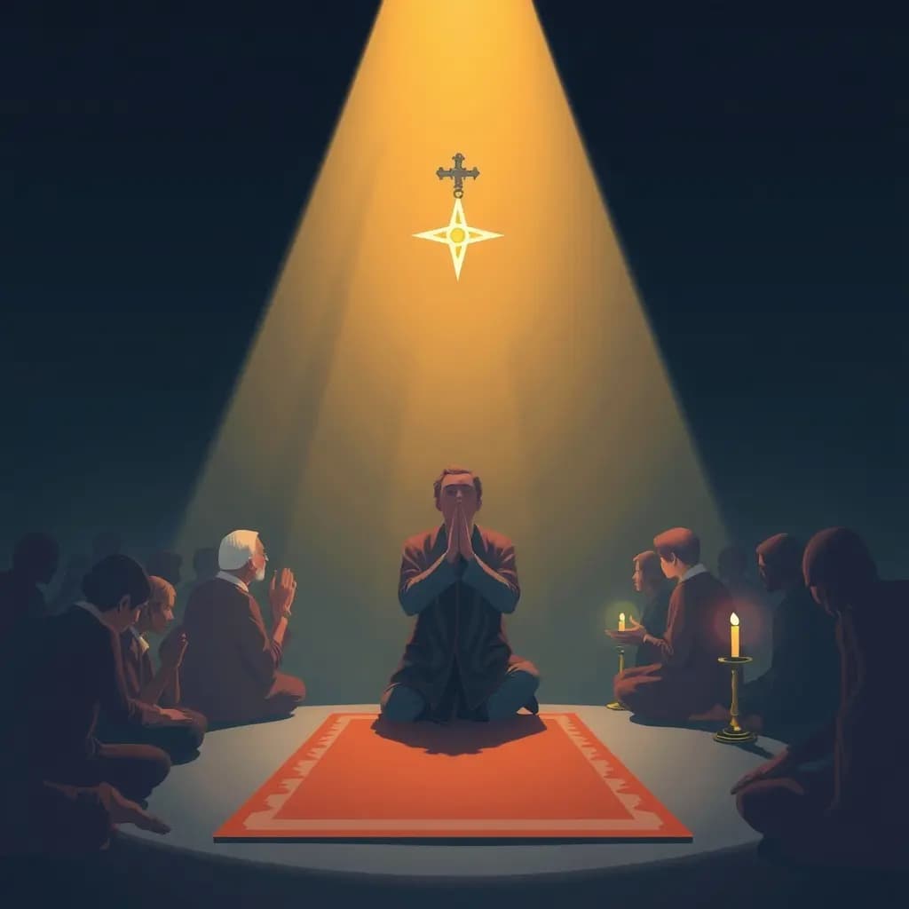 Dream illustration: Dream of praying in public