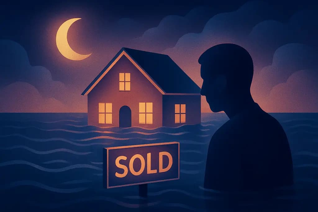 Dream illustration: dream of selling my house while it's flooded