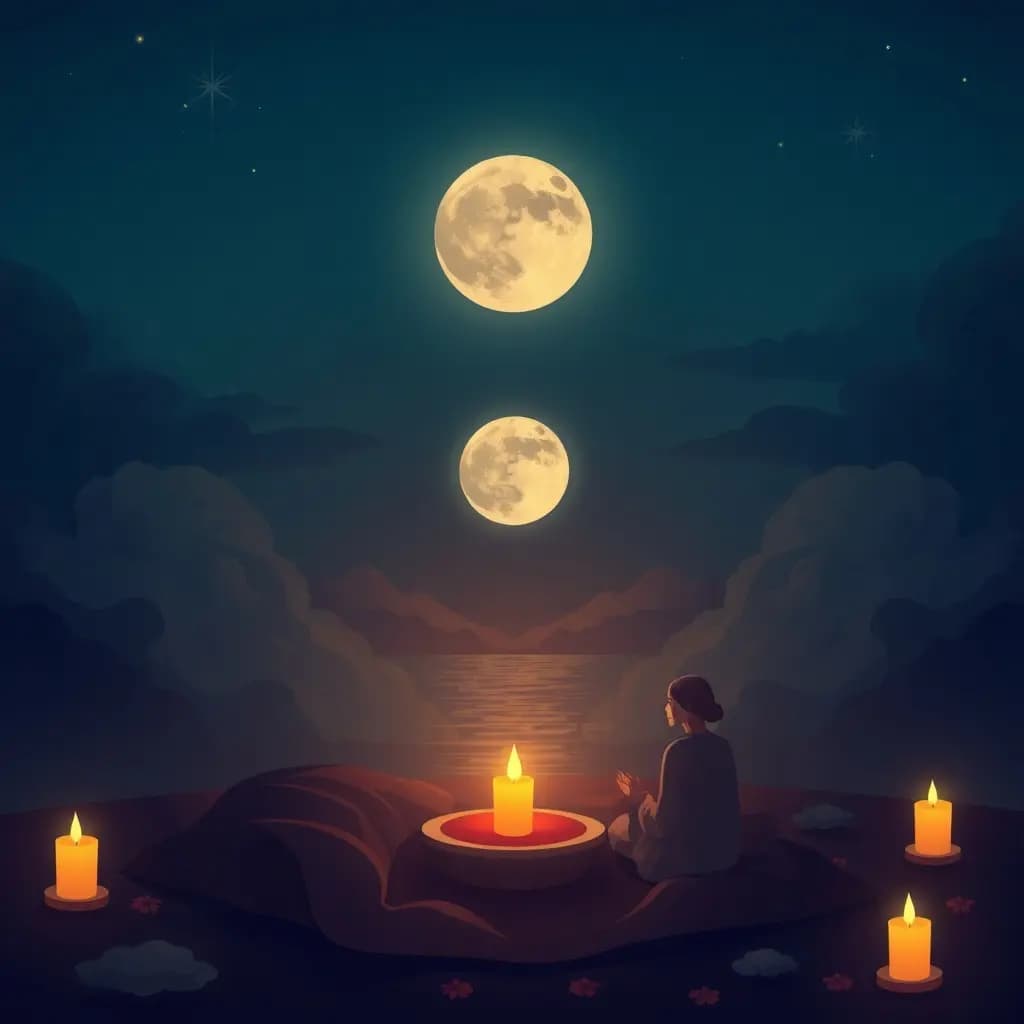 Dream illustration: Dream on Purnima bringing inner peace