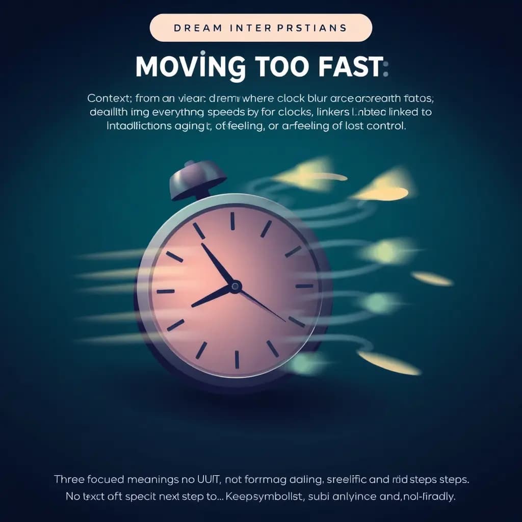 Dream illustration: Dream time moving too fast